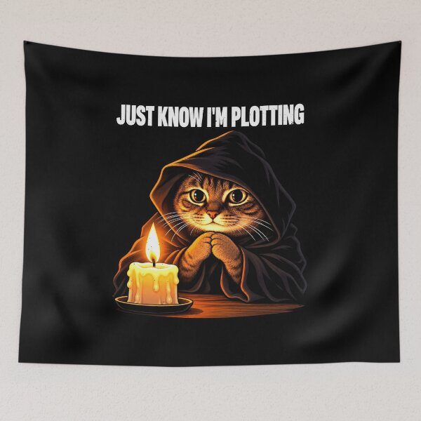 Item preview, Scheming Tabby Witch Says Just Know I'm Plotting designed and sold by elderberry.