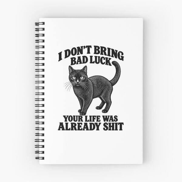 Item preview, Funny Black Bad Luck Cat Superstition Humor Art designed and sold by elderberry.