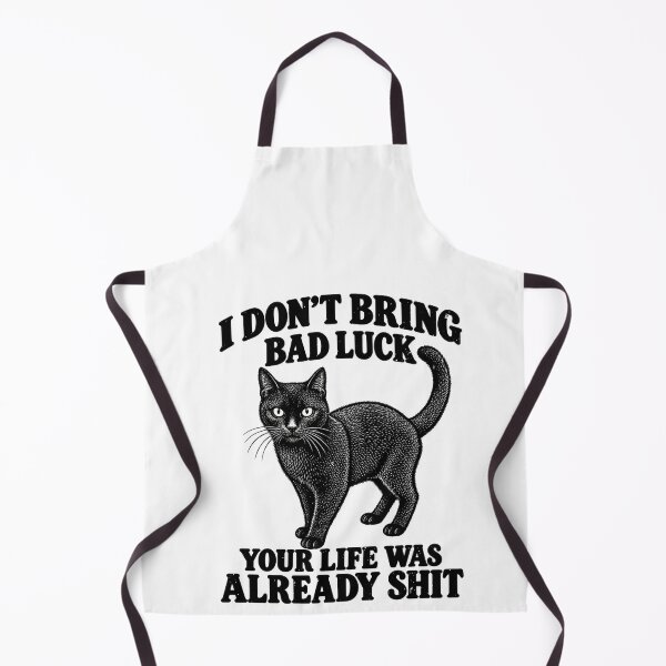 Item preview, Funny Black Bad Luck Cat Superstition Humor Art designed and sold by elderberry.