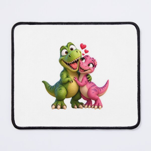 Item preview, Cute Dinosaur Couple – Funny Cartoon Dino Love designed and sold by Faicshop.