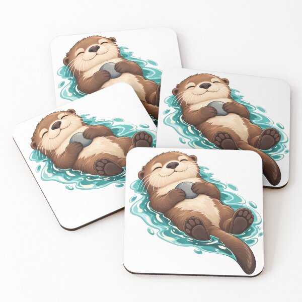 Item preview, Otter Floating with a Pebble designed and sold by S06PMarketing.