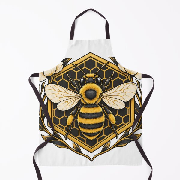 Aperçu de l'œuvre Original Beekeeping Honeycomb Emblem créée et vendue par S06PMarketing.