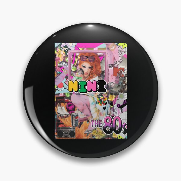 Item preview, NINI The 80s Drag Queen Retro Collage designed and sold by EMRYOBERTSON.
