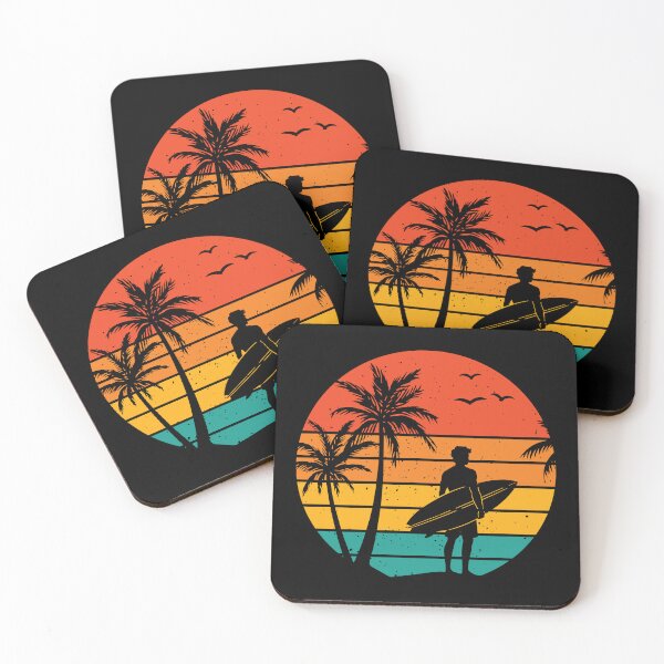 Item preview, Retro Sunset Surfer - Summer Vacation Beach designed and sold by Marshallamoakohene.