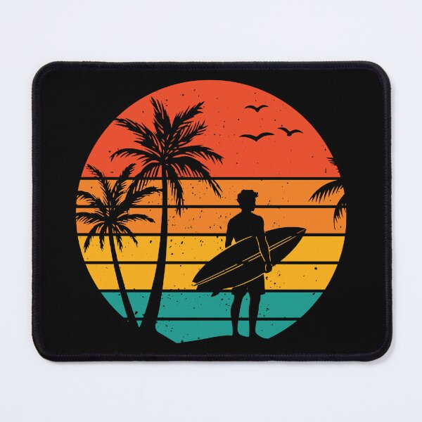 Item preview, Retro Sunset Surfer - Summer Vacation Beach designed and sold by Marshallamoakohene.