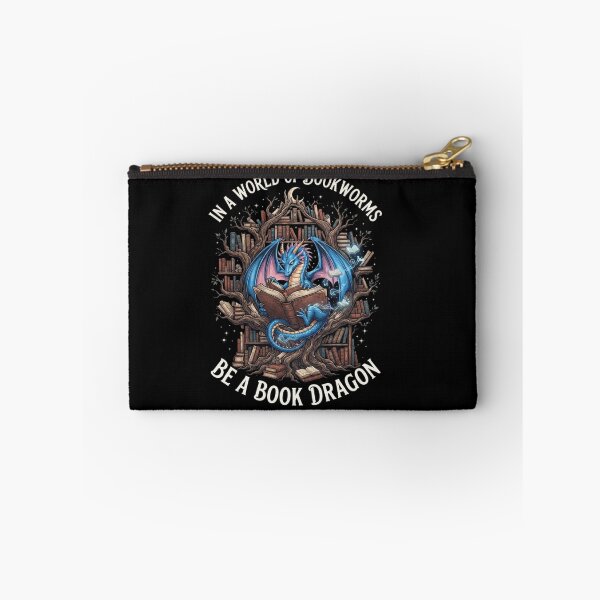 Item preview, In A World Of Bookworms Be A Book Dragon Fantasy Literature Art designed and sold by Ostericaimusa.