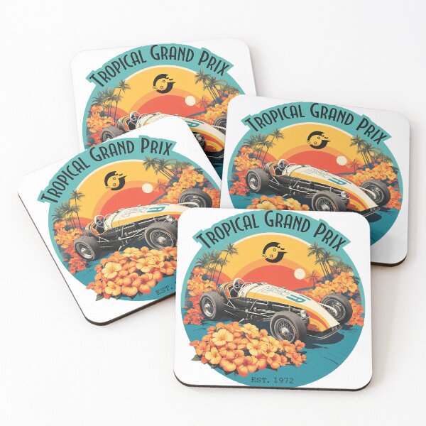 Item preview, Retro Race Car Tropical Sunset  designed and sold by EMRYOBERTSON.