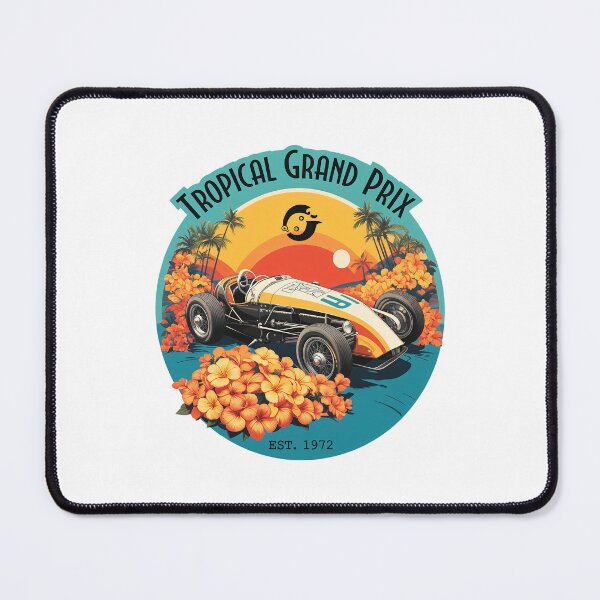 Item preview, Retro Race Car Tropical Sunset designed and sold by EMRYOBERTSON.