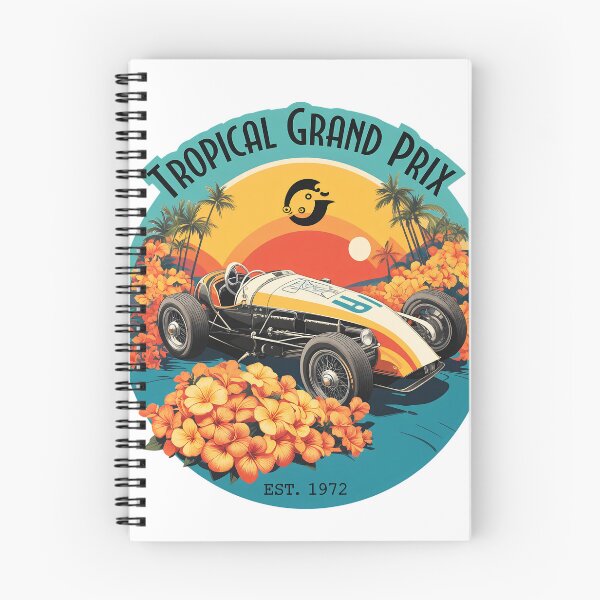 Item preview, Retro Race Car Tropical Sunset  designed and sold by EMRYOBERTSON.