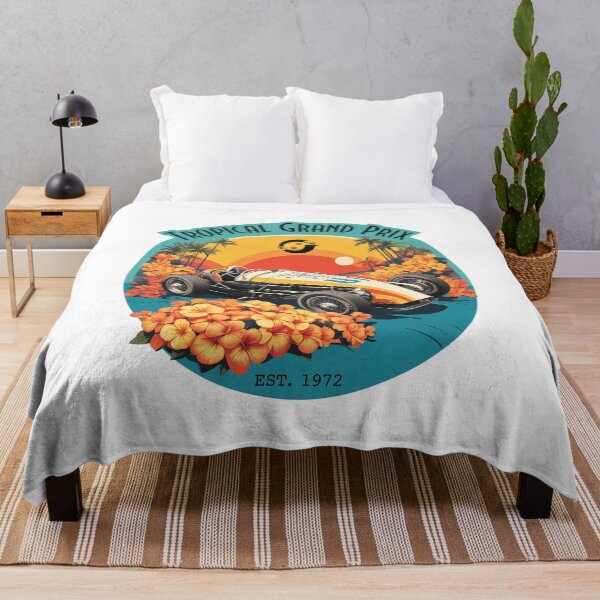 Item preview, Retro Race Car Tropical Sunset designed and sold by EMRYOBERTSON.