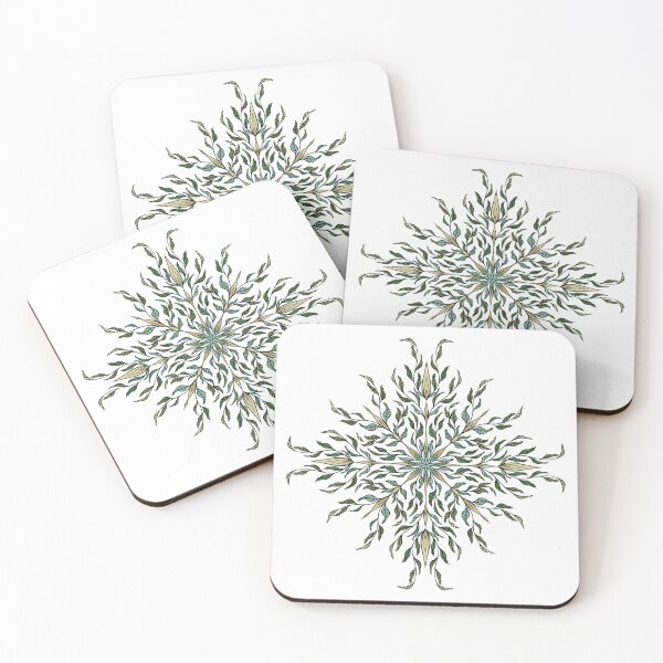 Item preview, Leaf Spear Fantasy Mandala Design designed and sold by larkanneart.