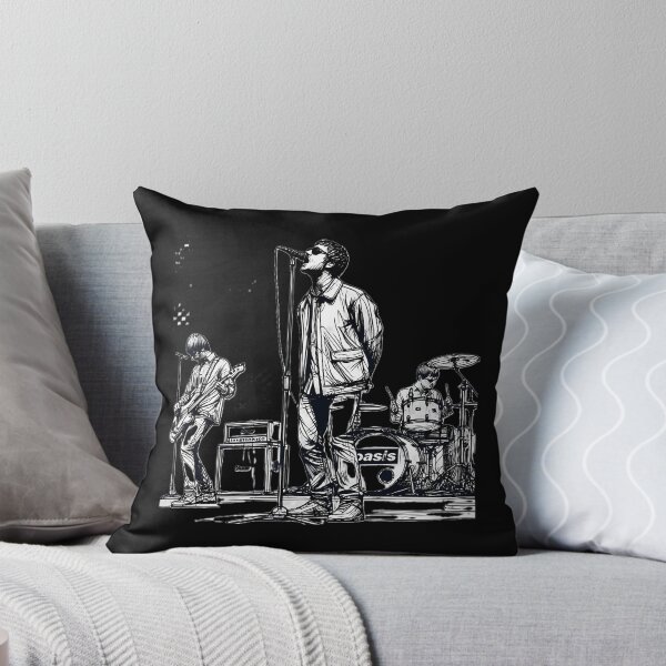 Item preview, Minimalist Line Art Of Oasis Performing  Retro Britpop Band  designed and sold by BrianneBradtke.