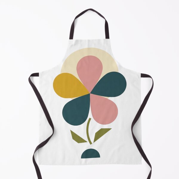 Item preview, Geometric Flower Sun – Modern Retro Minimalist Floral Art designed and sold by meghnad.
