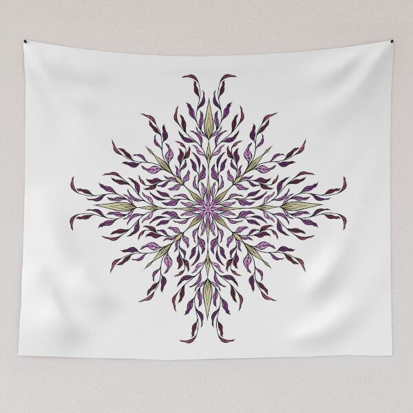 Item preview, Leaf Spear Fantasy Mandala Design designed and sold by larkanneart.