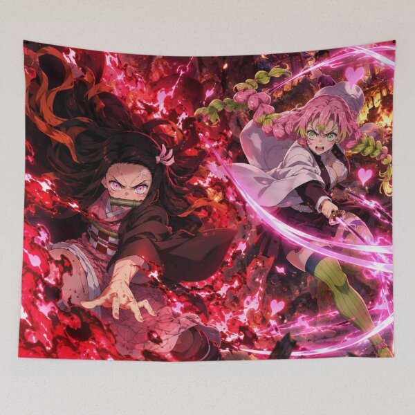 Item preview, Mitsuri and Nezuko designed and sold by jinwooo.