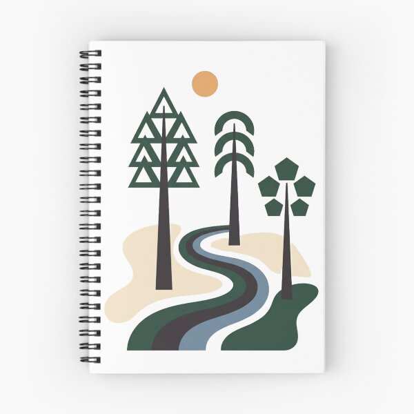 Item preview, Abstract Forest Path – Minimalist Geometric Landscape Art designed and sold by meghnad.