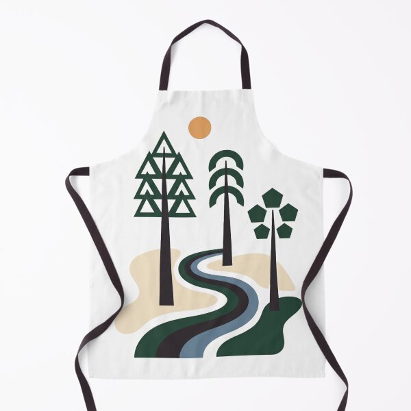 Item preview, Abstract Forest Path – Minimalist Geometric Landscape Art designed and sold by meghnad.