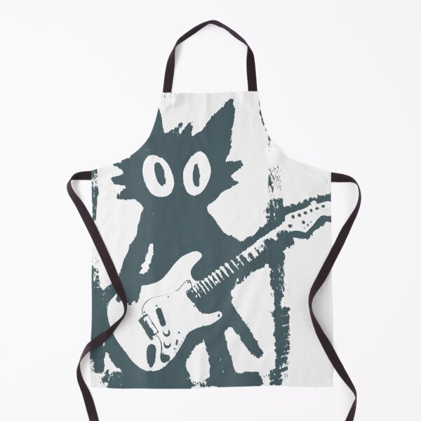 Item preview, Cat Playing Guitar Rock Star Rock and Roll Kitten y2k designed and sold by Stivaktis Art Daily.