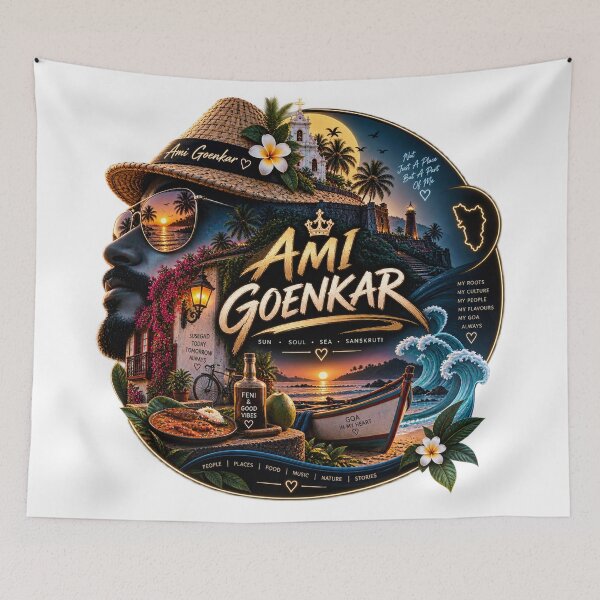 Item preview, Ami Goenkar • Not Just a Place a Part of Me • Sun Soul Sea Sanskruti designed and sold by Goanheartprints.