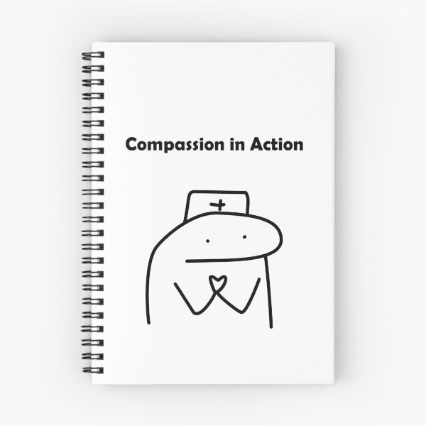 Item preview, Compassion In Action Funny Nurse Flork Meme designed and sold by darkskinbender.