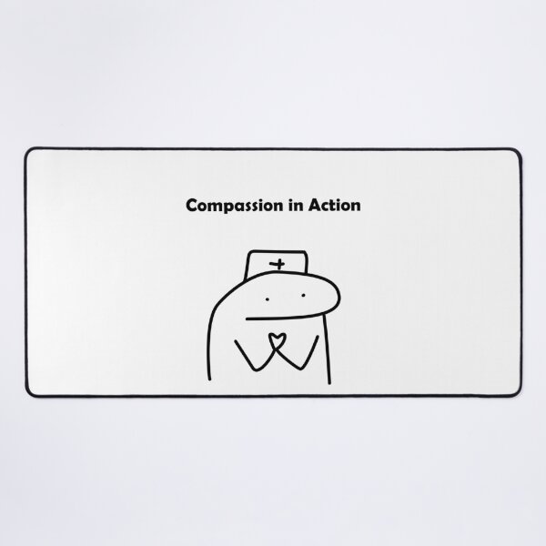 Item preview, Compassion In Action Funny Nurse Flork Meme designed and sold by darkskinbender.