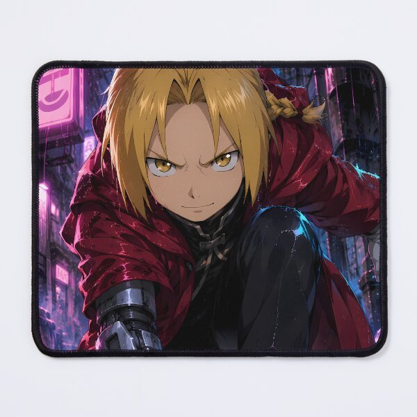 Item preview, Edward Elric Fullmetal Alchemist Neon Rain Landing designed and sold by SolenneAzur.