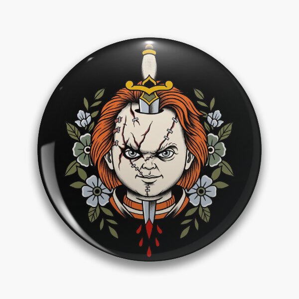 Item preview, Traditional Killer Doll Tattoo designed and sold by Fictional Ink Society.