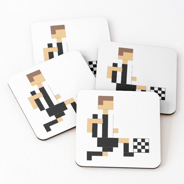 Item preview, Newcastle Square Footballer Kicking Football  designed and sold by famousflies313.