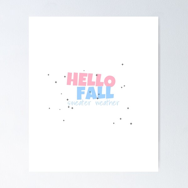 Artikelvorschau, Hello Fall Shirt Funny Tee entworfen und verkauft von Worn and Witty.