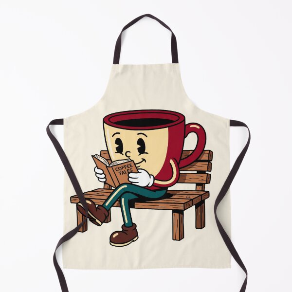 Item preview, Vintage Cartoon Coffee Cup Reading Book Retro 1930s Style designed and sold by pattman.