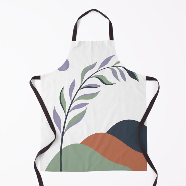 Item preview, Abstract Hillside Leaves – Minimalist Botanical Landscape Art designed and sold by meghnad.