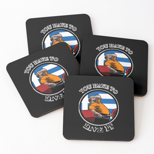 Item preview, Weightlifting Motivation Live It Fitness Circle Logo designed and sold by EmmaPicot.