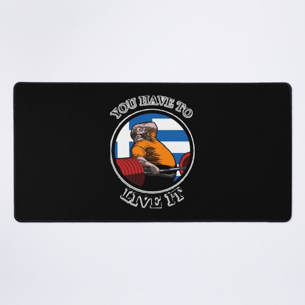 Item preview, Weightlifting Motivation Live It Fitness Circle Logo designed and sold by EmmaPicot.