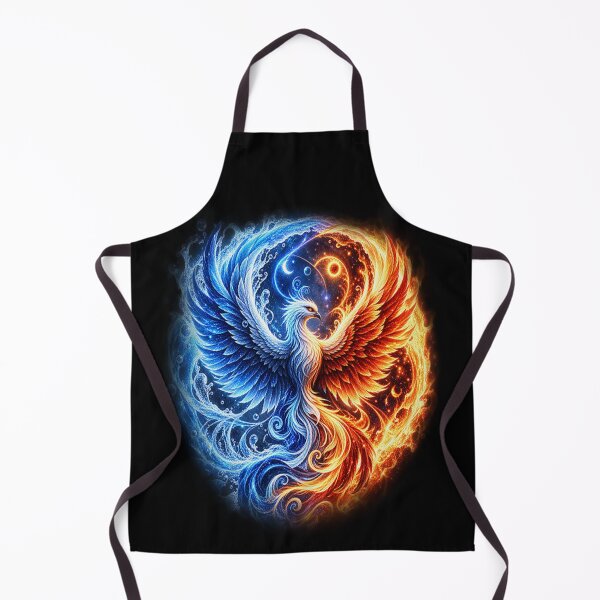 Item preview, Dual Element Phoenix – Fire and Water designed and sold by TroviTutto.