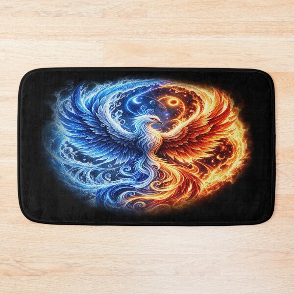 Item preview, Dual Element Phoenix – Fire and Water designed and sold by TroviTutto.