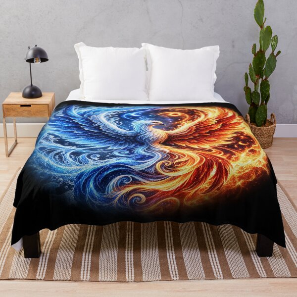 Item preview, Dual Element Phoenix – Fire and Water designed and sold by TroviTutto.