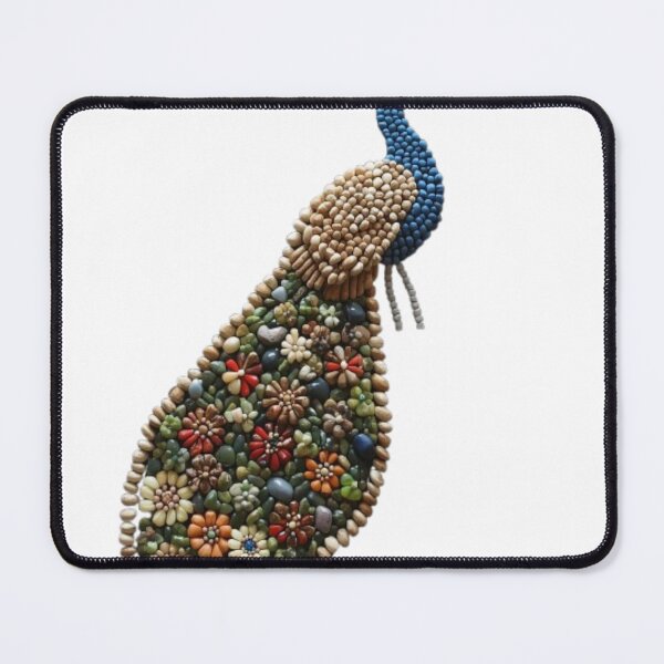 Item preview, Peacock Mosaic - Natural Seed and Grain designed and sold by PrintWavePro.