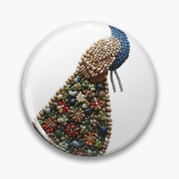 Item preview, Peacock Mosaic - Natural Seed and Grain designed and sold by PrintWavePro.