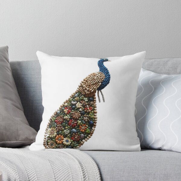 Item preview, Peacock Mosaic - Natural Seed and Grain designed and sold by PrintWavePro.