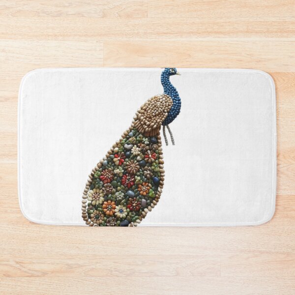Item preview, Peacock Mosaic - Natural Seed and Grain designed and sold by PrintWavePro.