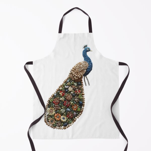 Item preview, Peacock Mosaic - Natural Seed and Grain designed and sold by PrintWavePro.