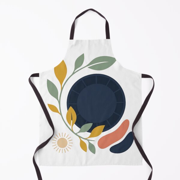 Item preview, Modern Botanical Clock – Abstract Minimalist Geometric Nature Art designed and sold by meghnad.