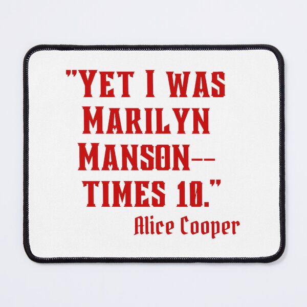 Item preview, Alice Cooper Quote Design in Red Text - Gothic, Metal, and Punk Style designed and sold by billno786.