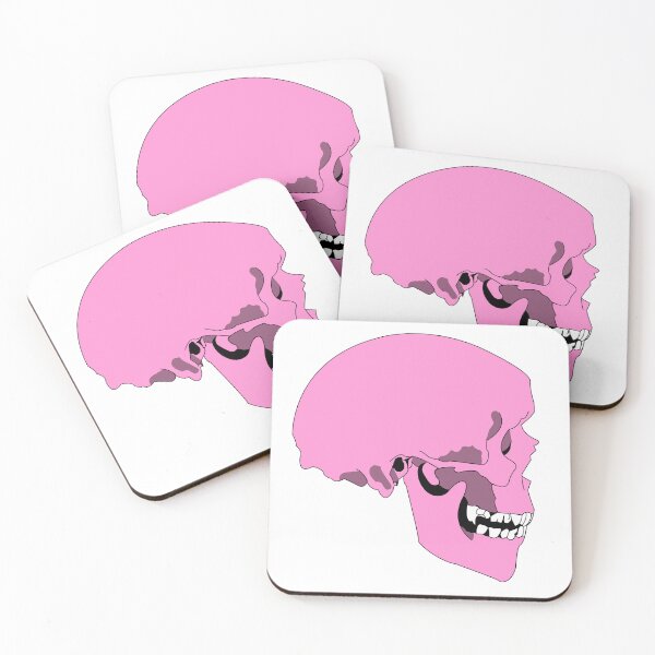 Item preview, skull (pink) designed and sold by ella walker illustrations.