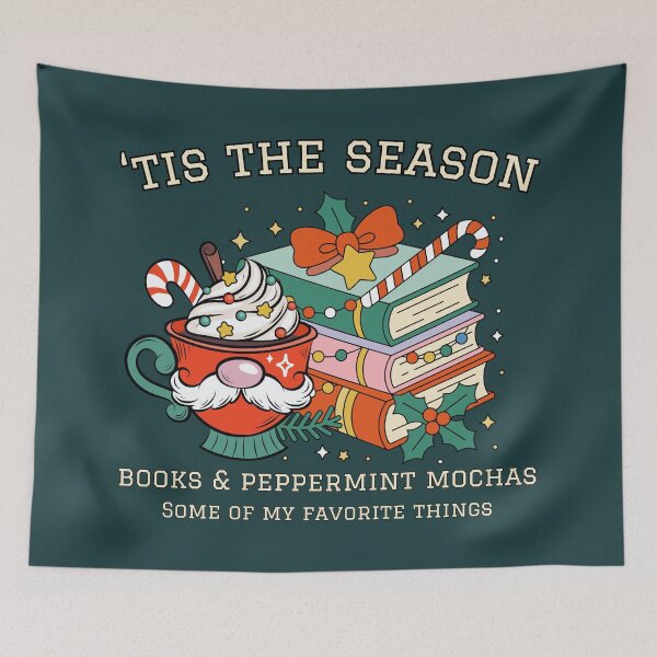 Item preview, Tis The Season Reading Books Love Peppermint Mocha Latte Reader Favorite Things designed and sold by Forevermore.