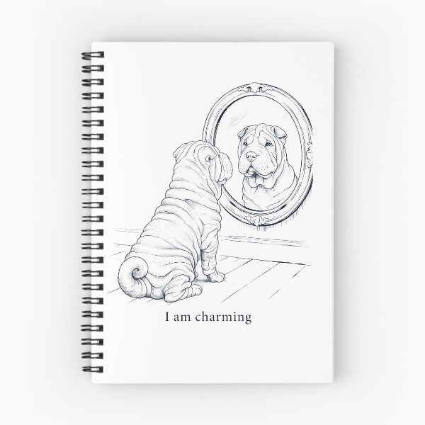 Item preview, Chinese Shar Pei I Am Charming Mirror Meme Dog Lover designed and sold by dian-rody-crest.