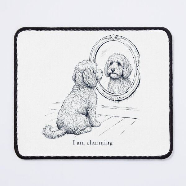 Item preview, Cockapoo I Am Charming Mirror Meme Dog Lover designed and sold by dian-rody-crest.