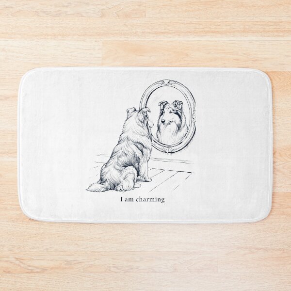 Item preview, Collie I Am Charming Mirror Meme Dog Lover designed and sold by dian-rody-crest.