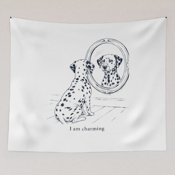 Item preview, Dalmatian I Am Charming Mirror Meme Dog Lover designed and sold by dian-rody-crest.