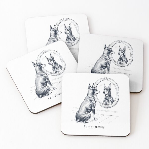 Item preview, Doberman Pinscher I Am Charming Mirror Meme Dog Lover designed and sold by dian-rody-crest.